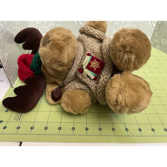 Tb Trading Company Christmas Reindeer Moose Plush Stuffed Animal Crotchet - Picture 5 of 9